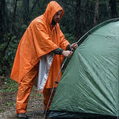 Poncho pluie compact et léger | Staysec - Rando Expert