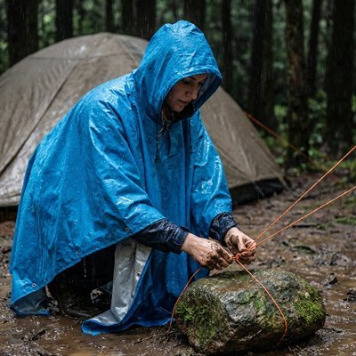 Poncho pluie compact et léger | Staysec - Rando Expert