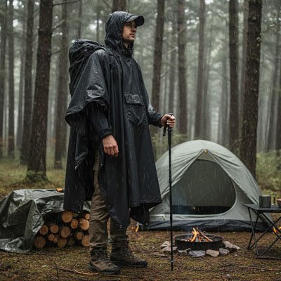 Poncho pluie ultra - compact | Imperméable - Rando Expert